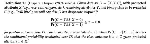 Certifying and removing disparate impact, Feldman et al